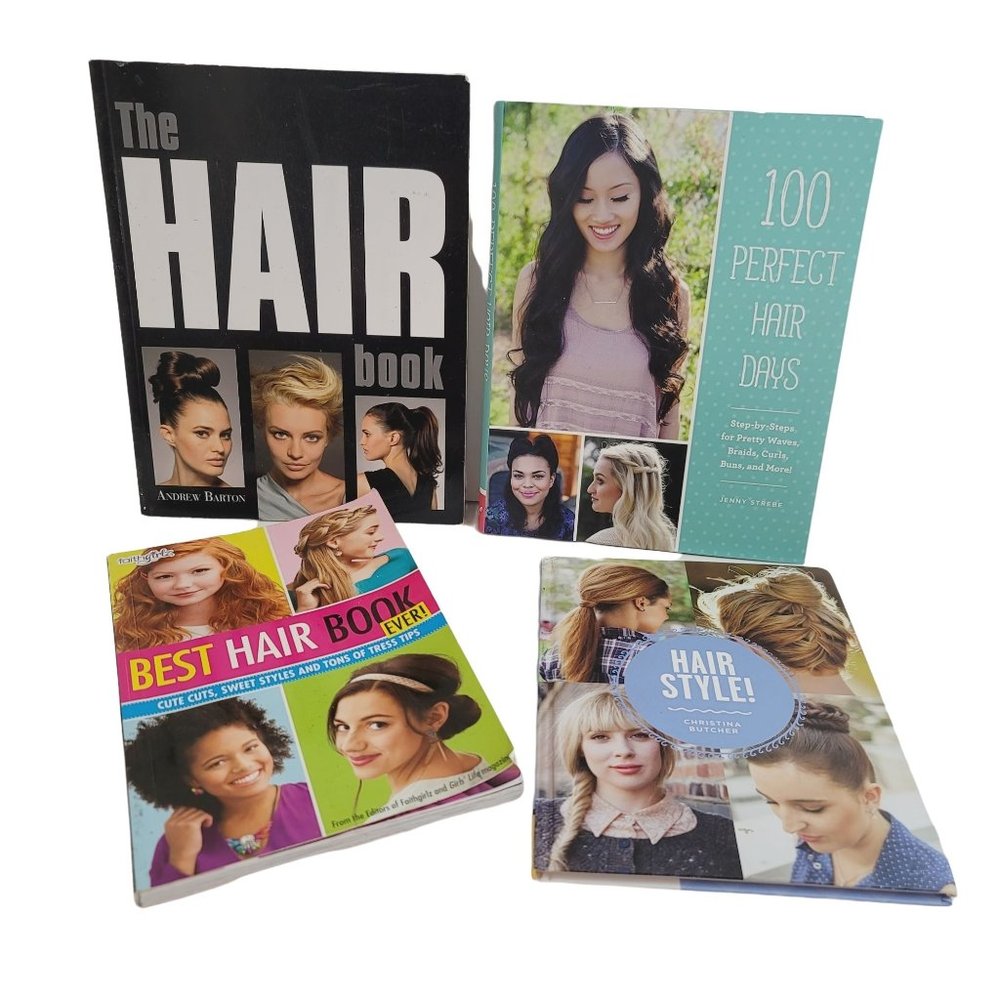 Lot of 4 Hair Styling Hairstylist Salon Photography Inspiration Books